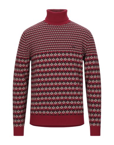 Man Turtleneck Red Size S Merino Wool, Viscose, Polyamide, Cashmere
