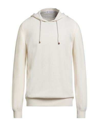 Brunello Cucinelli Man Sweater Ivory Size 46 Cashmere In Neutral