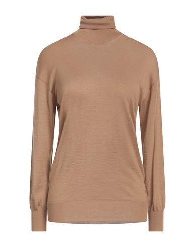 Tom Ford Woman Turtleneck Beige Size L Cashmere, Silk In Beige