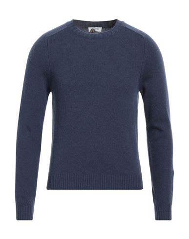 Heritage Man Sweater Navy Blue Size 36 Virgin Wool, Cashmere