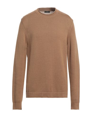Kaos Man Sweater Light Brown Size Xxl Acrylic, Wool In Beige