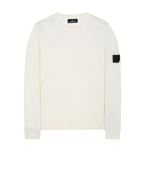 Sweater Man 505A4 CATCH POCKET CREWNECK Front STONE ISLAND SHADOW PROJECT
