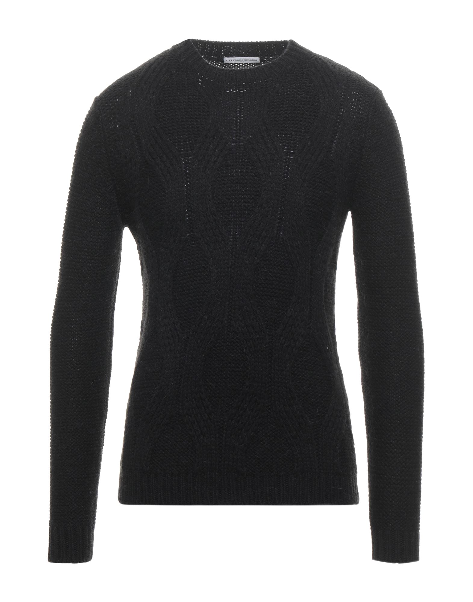 Grey Daniele Alessandrini Sweaters In Black