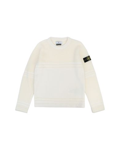 STONE ISLAND JUNIOR 512A5 Sweater Man Natural White EUR 171