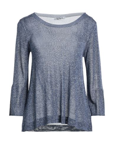 Kangra Woman Sweater Slate Blue Size 6 Viscose, Nylon