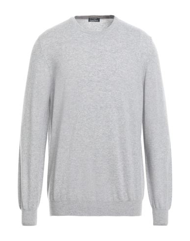 Barba Napoli Man Sweater Grey Size 46 Cashmere In Gray