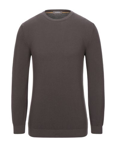 Andrea Fenzi Man Sweater Dark Brown Size 42 Cotton