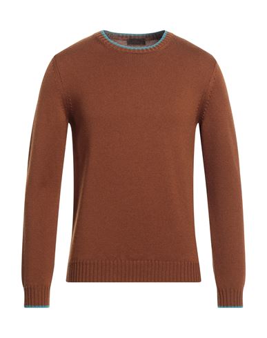 Altea Man Sweater Brown Size S Virgin Wool