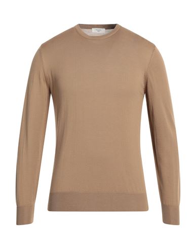 Become Man Sweater Light Brown Size 38 Merino Wool, Acrylic In Beige