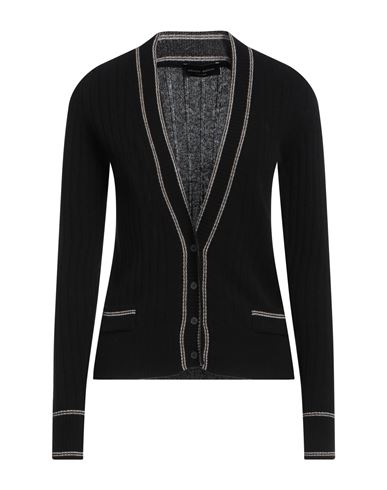Roberto Collina Woman Cardigan Black Size L Wool, Cashmere