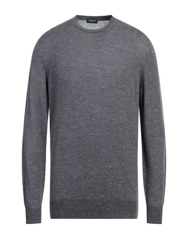 Drumohr Man Sweater Grey Size 42 Wool, Silk, Linen