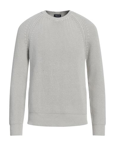 Drumohr Man Sweater Light Grey Size 42 Cotton