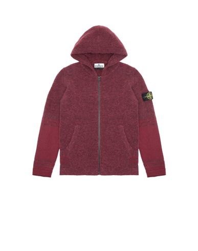 STONE ISLAND JUNIOR 518A5 Sweater Man Dark Burgundy EUR 222