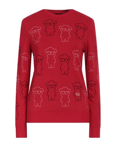 Emporio Armani Woman Sweater Red Size 4 Viscose, Elastane