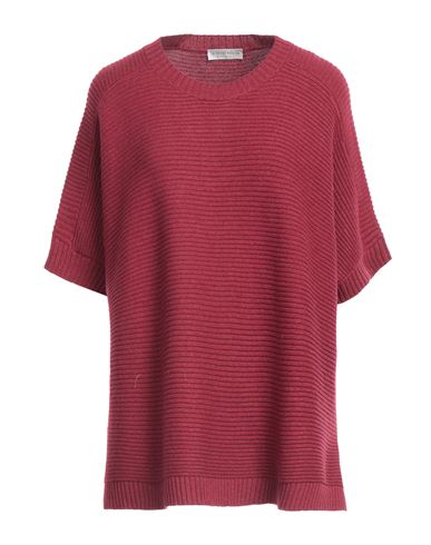 Shop Le Tricot Perugia Woman Sweater Brick Red Size L Virgin Wool, Silk, Cashmere