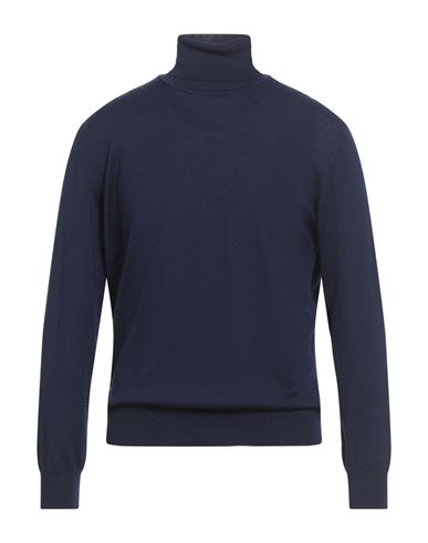 Dalmine Man Turtleneck Navy Size 42 Merino Wool