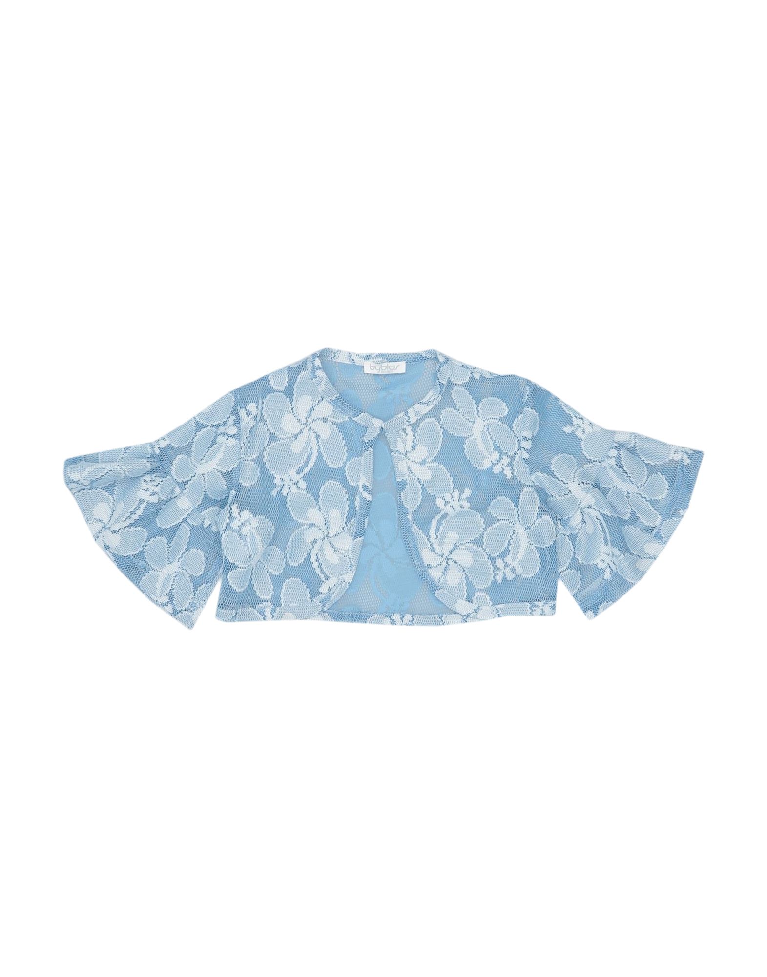 Shop Byblos Toddler Girl Wrap Cardigans Azure Size 7 Cotton, Elastane, Polyester In Blue