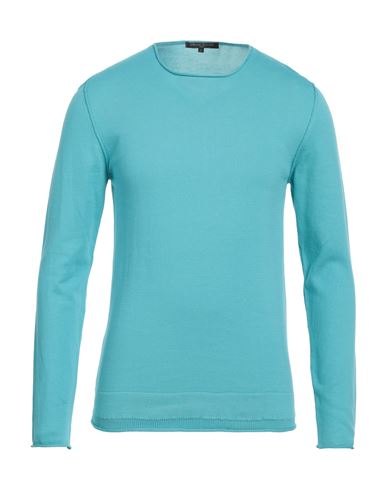 Brian Dales Man Sweater Sky Blue Size L Cotton