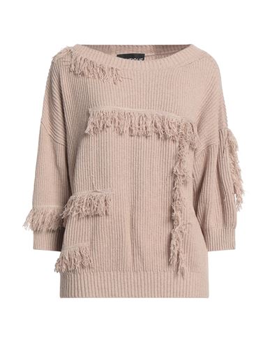 Boutique Moschino Woman Sweater Beige Size 10 Cotton, Linen, Polyester In Beige
