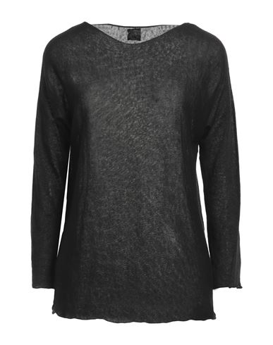 120% Woman Sweater Black Size M Linen