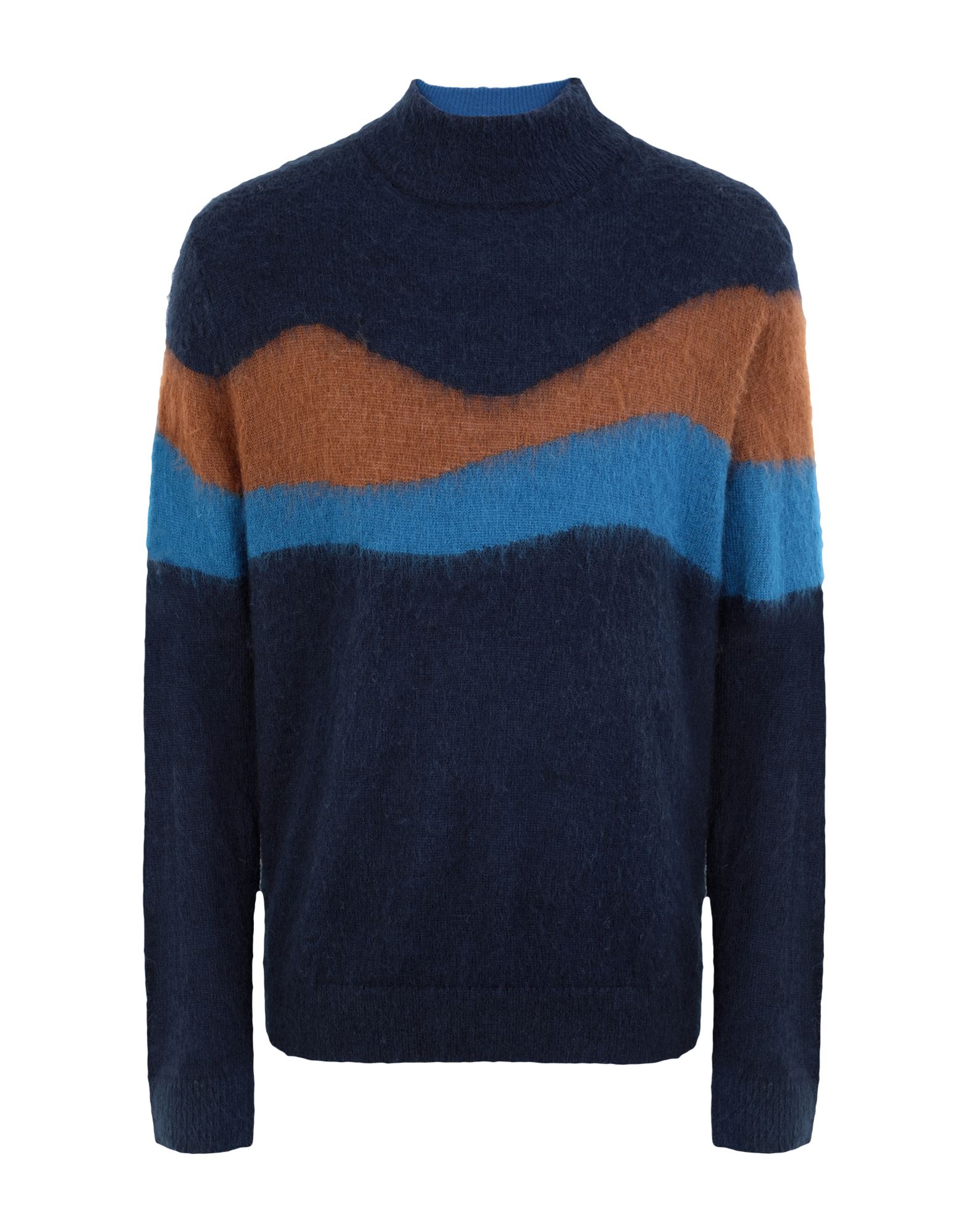 《セール開催中》PS PAUL SMITH メンズ タートルネック ダークブルー M アクリル 38% / モヘヤ 29% / ナイロン 29% / ウール 4% MENS PULLOVER TURTLE NECK