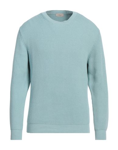 Altea Man Sweater Sky Blue Size M Cotton In Blue