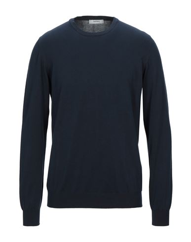 Man Sweater Midnight blue Size 36 Cotton