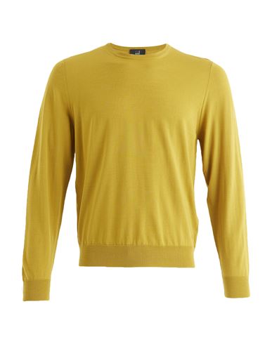 Dunhill Man Sweater Mustard Size L Wool In Yellow