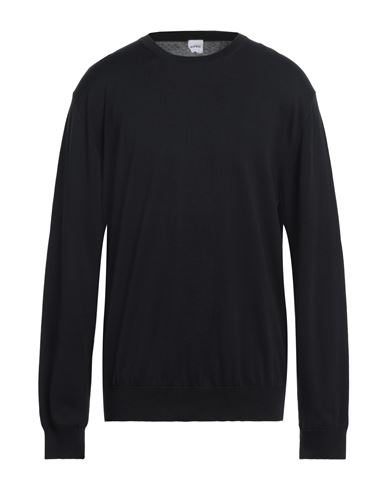 Aspesi Man Sweater Black Size 46 Cotton