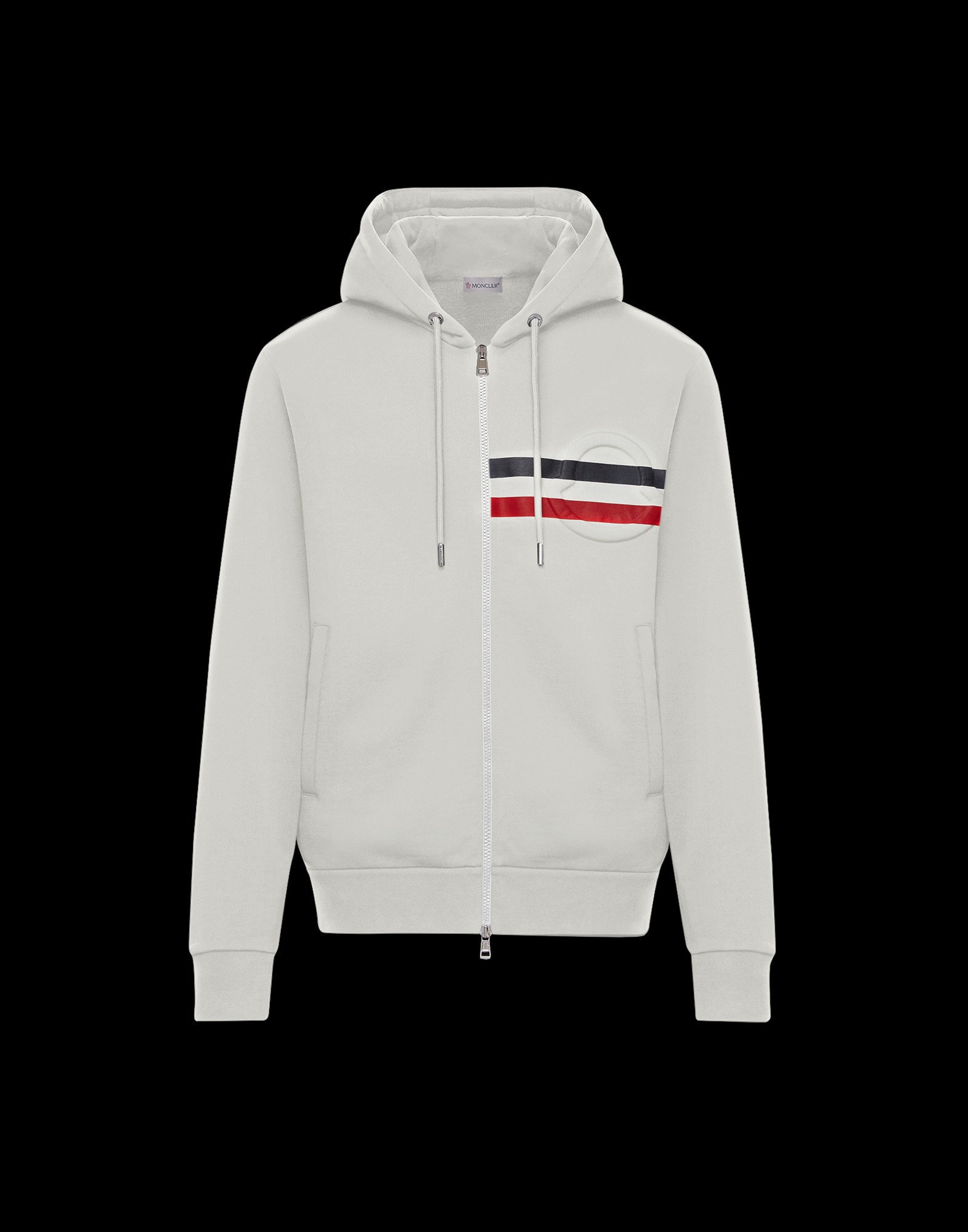 moncler zip up sweatshirt