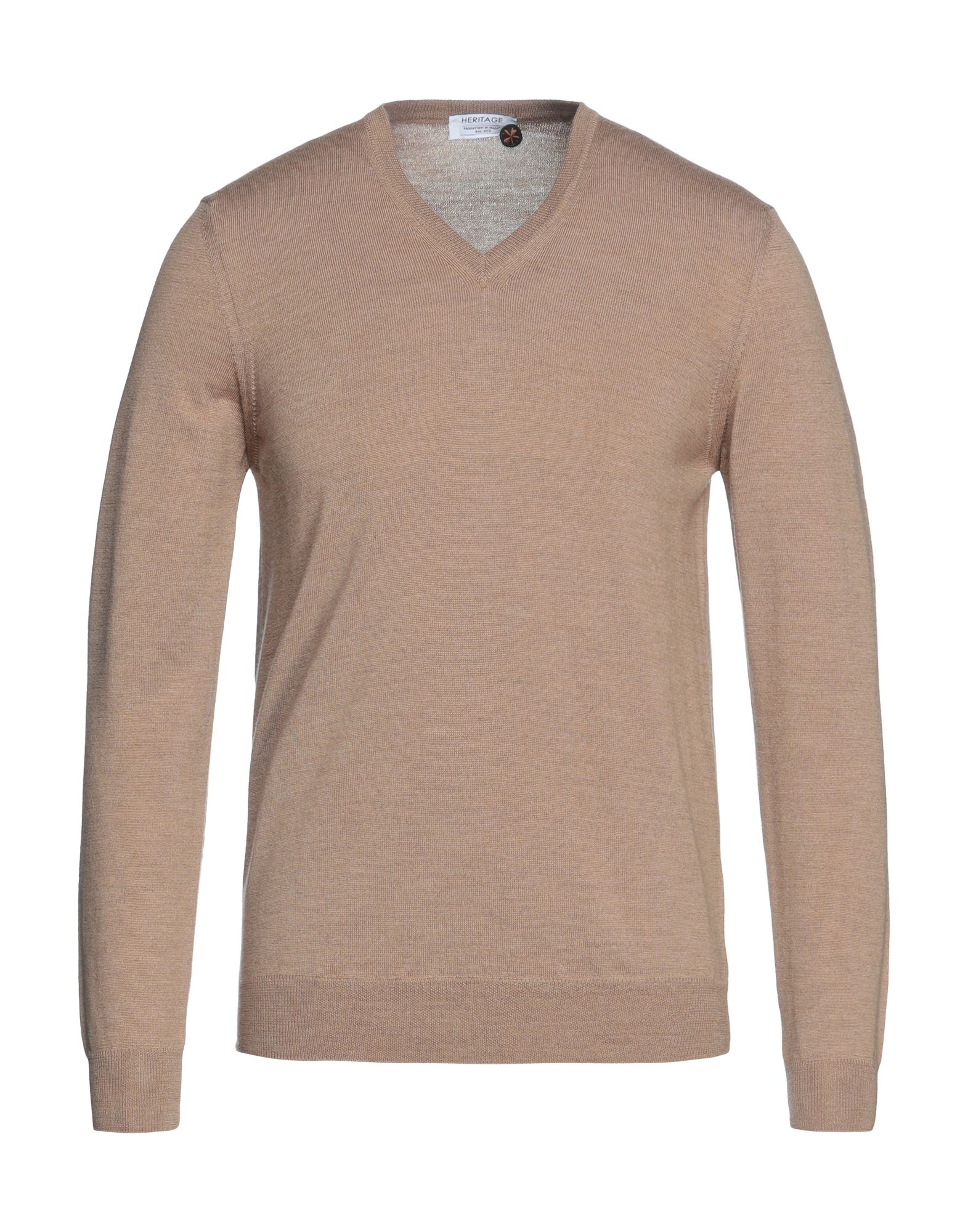 Heritage Sweaters In Camel