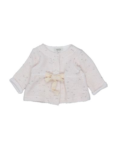 Aletta Babies'  Newborn Girl Blazer Light Pink Size 3 Cotton, Polyester, Acrylic, Polyamide, Elastane