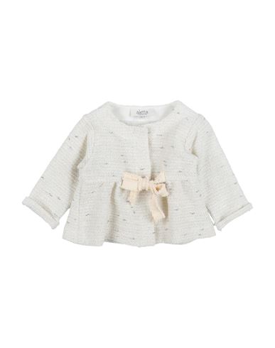 Aletta Babies'  Newborn Girl Blazer Beige Size 3 Cotton, Polyester, Acrylic, Polyamide, Elastane