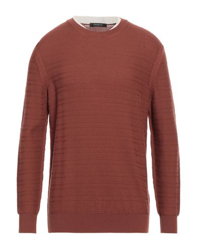 Zegna Man Sweater Brown Size 48 Wool