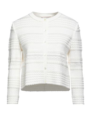 Alexander Mcqueen Woman Cardigan Ivory Size S Viscose, Polyester In White