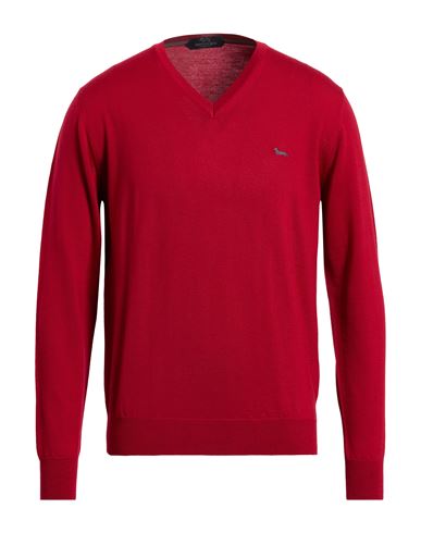 Harmont & Blaine Man Sweater Red Size L Wool In Red