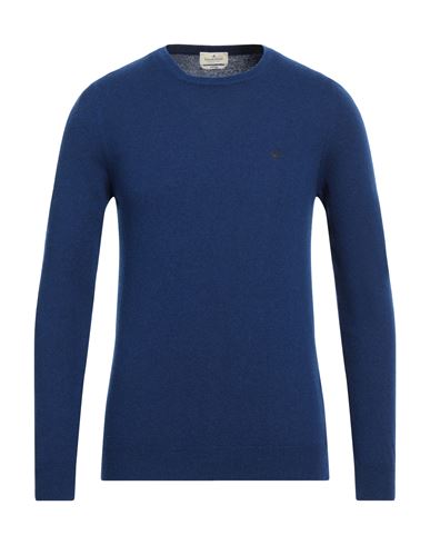 Brooksfield Man Sweater Blue Size 46 Wool, Polyamide