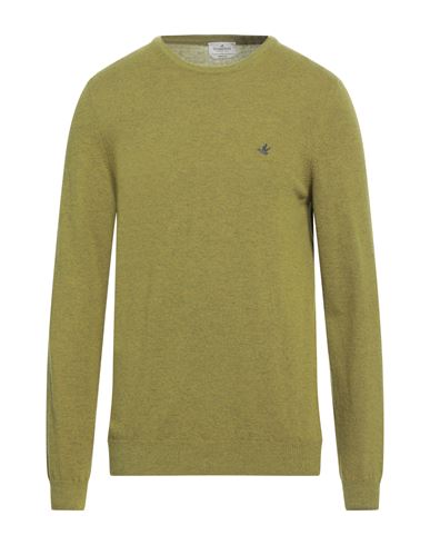 Brooksfield Man Sweater Acid Green Size 36 Wool, Polyamide