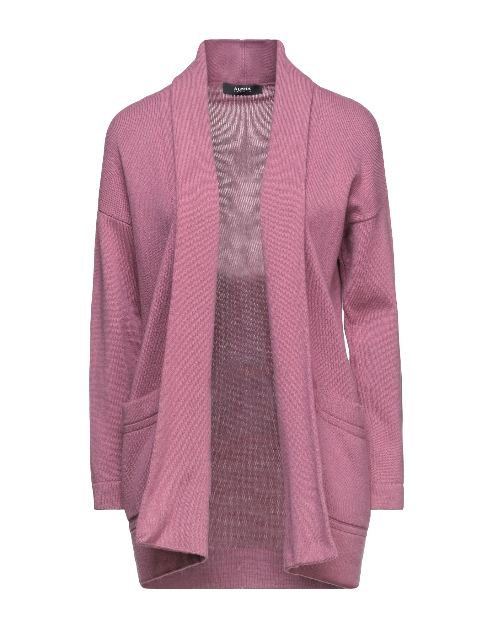 Alpha Studio Cardigans In Mauve