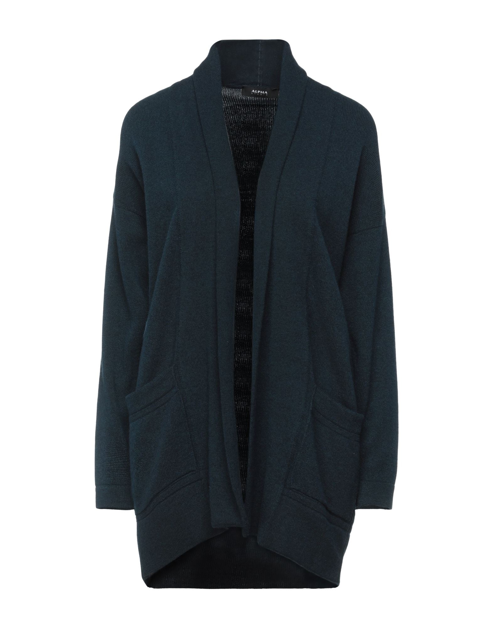 Alpha Studio Cardigans In Deep Jade