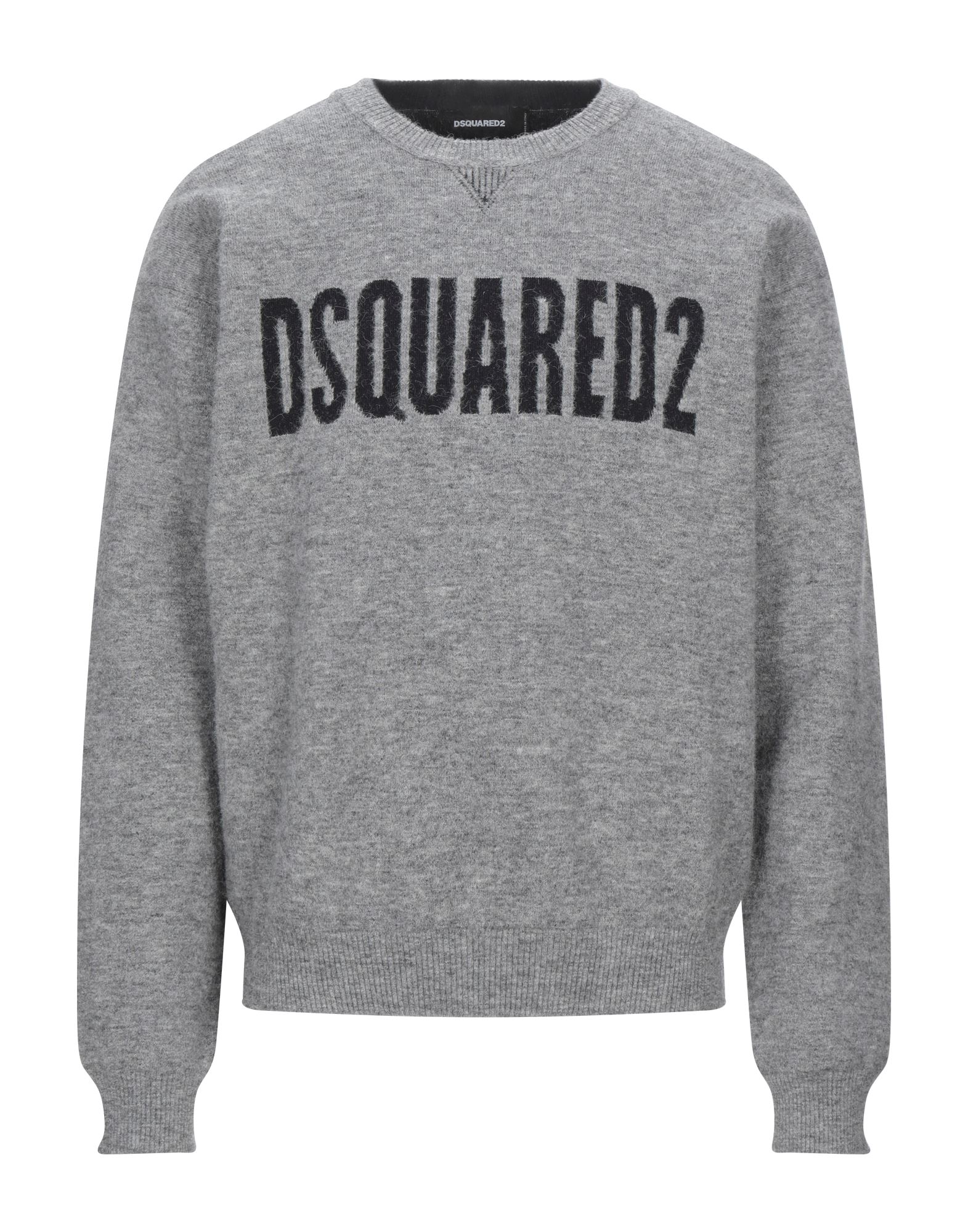 《セール開催中》DSQUARED2 メンズ プルオーバー グレー XL ナイロン 58% / 毛（アルパカ） 42%