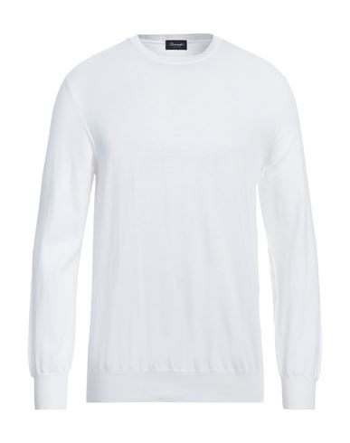 Shop Drumohr Man Sweater White Size 42 Cotton