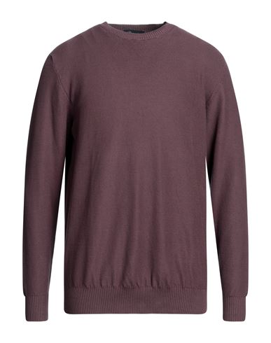 Drumohr Man Sweater Dark Purple Size 42 Cotton