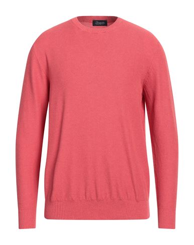Drumohr Man Sweater Tomato Red Size 44 Cotton