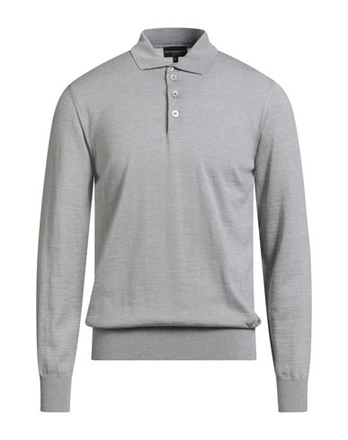 Emporio Armani Man Sweater Light Grey Size 48 Virgin Wool In Gray