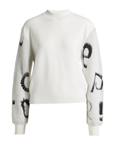 Emporio Armani Woman Turtleneck White Size 8 Viscose, Polyamide, Wool, Mohair Wool, Other Fibres