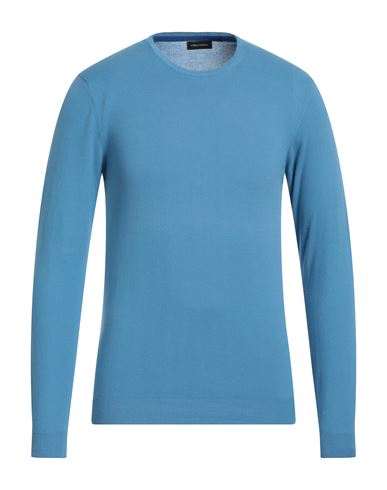 Angelo Nardelli Man Sweater Pastel Blue Size S Cotton