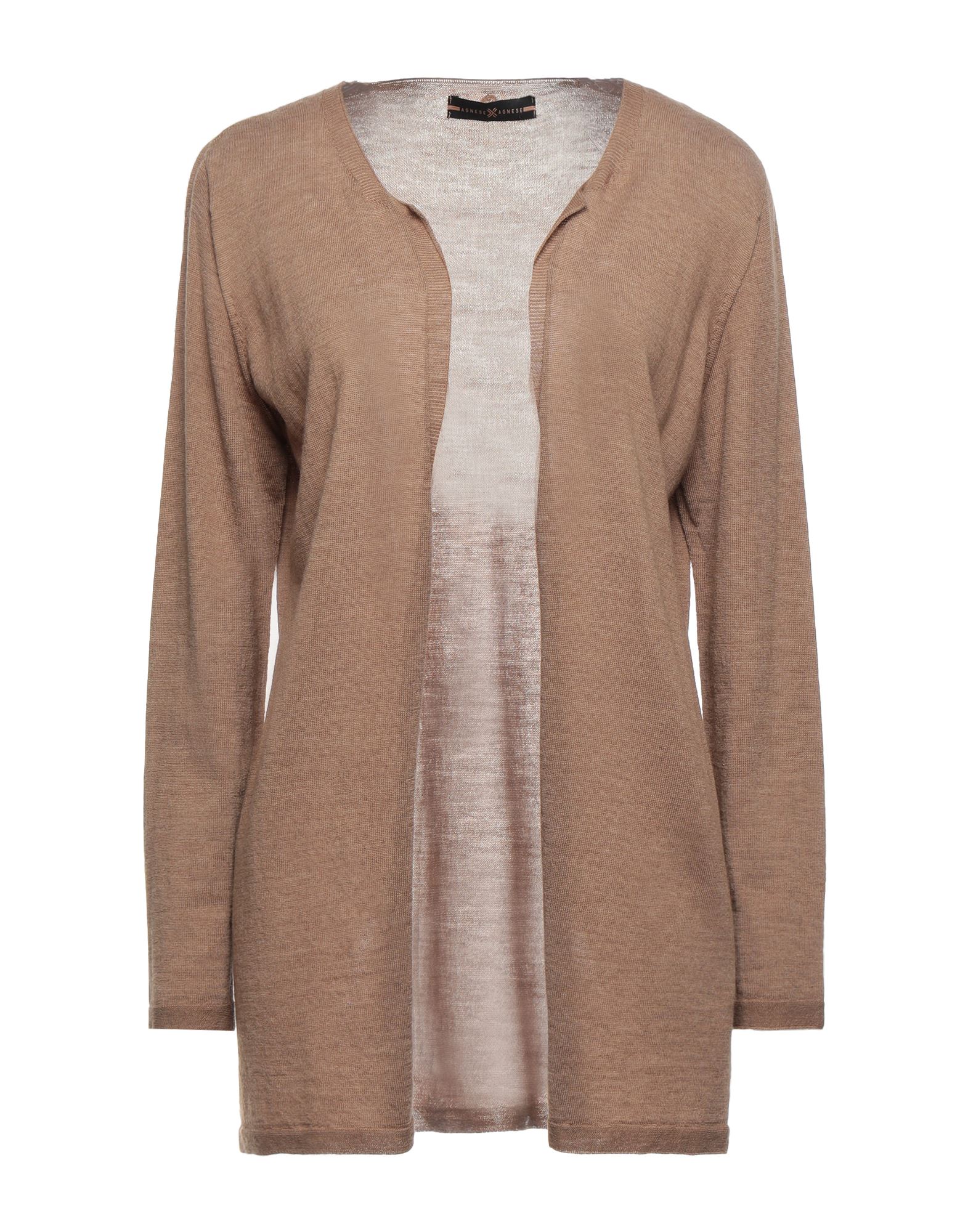 Agnese X Agnese Cardigans In Camel
