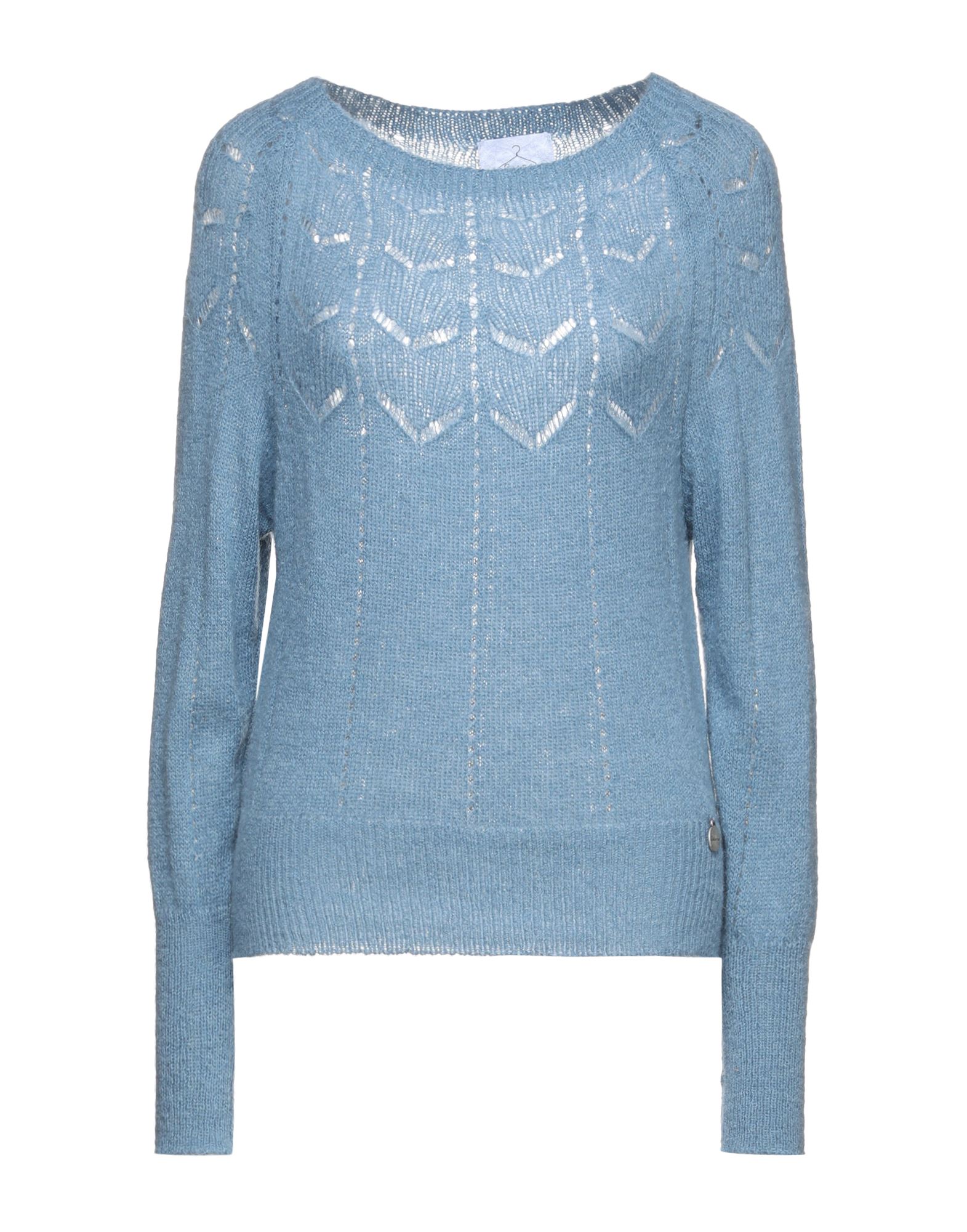 Berna Sweaters In Pastel Blue | ModeSens