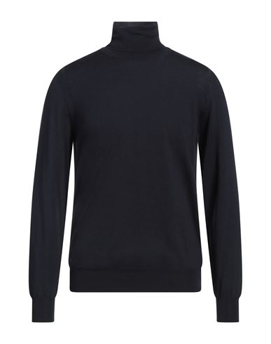Paolo Pecora Man Turtleneck Midnight Blue Size L Wool